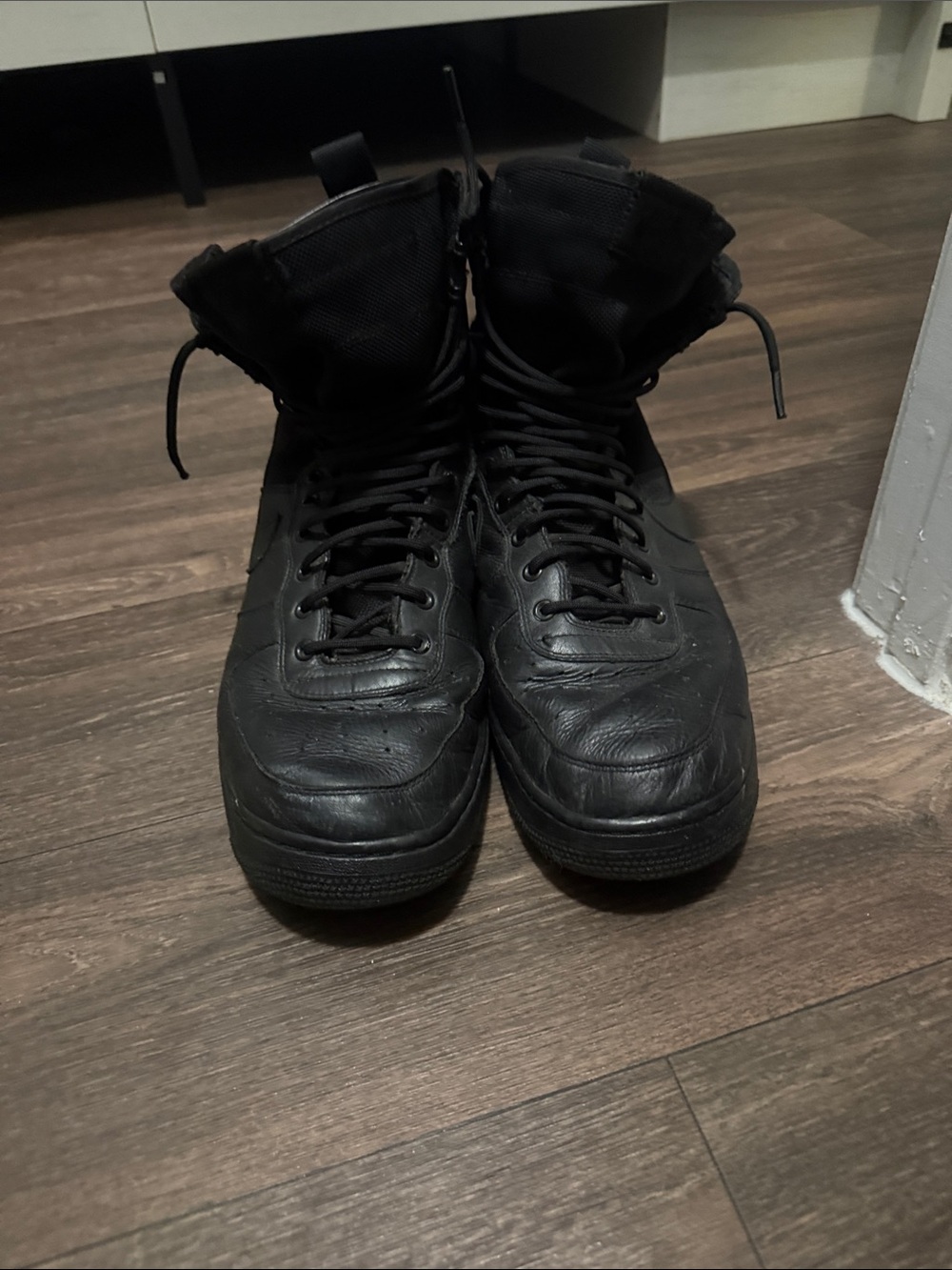 Nike Black Men's High-Top Lace-Up Boots